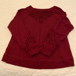 Maurices top with detailed back and sleeves